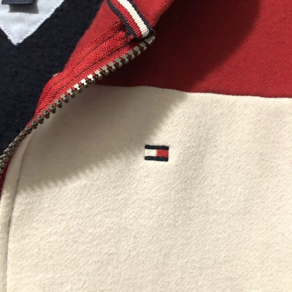 Host Pick! 💥💥💥 Tommy Hilfiger Boys M (12-14) Tricolor Blend Hoodie Jacket - Picture 2 of 8